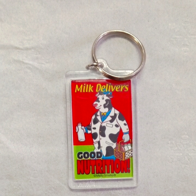 Vintage Milk Delivers Keychain
